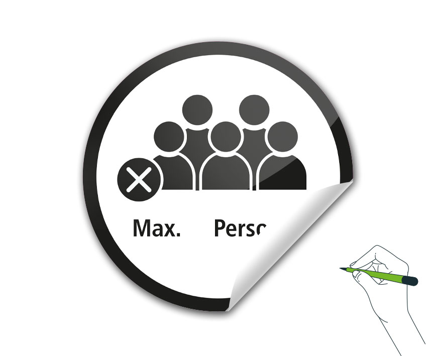 B-Wall Sticker Rund_maximal Personen
